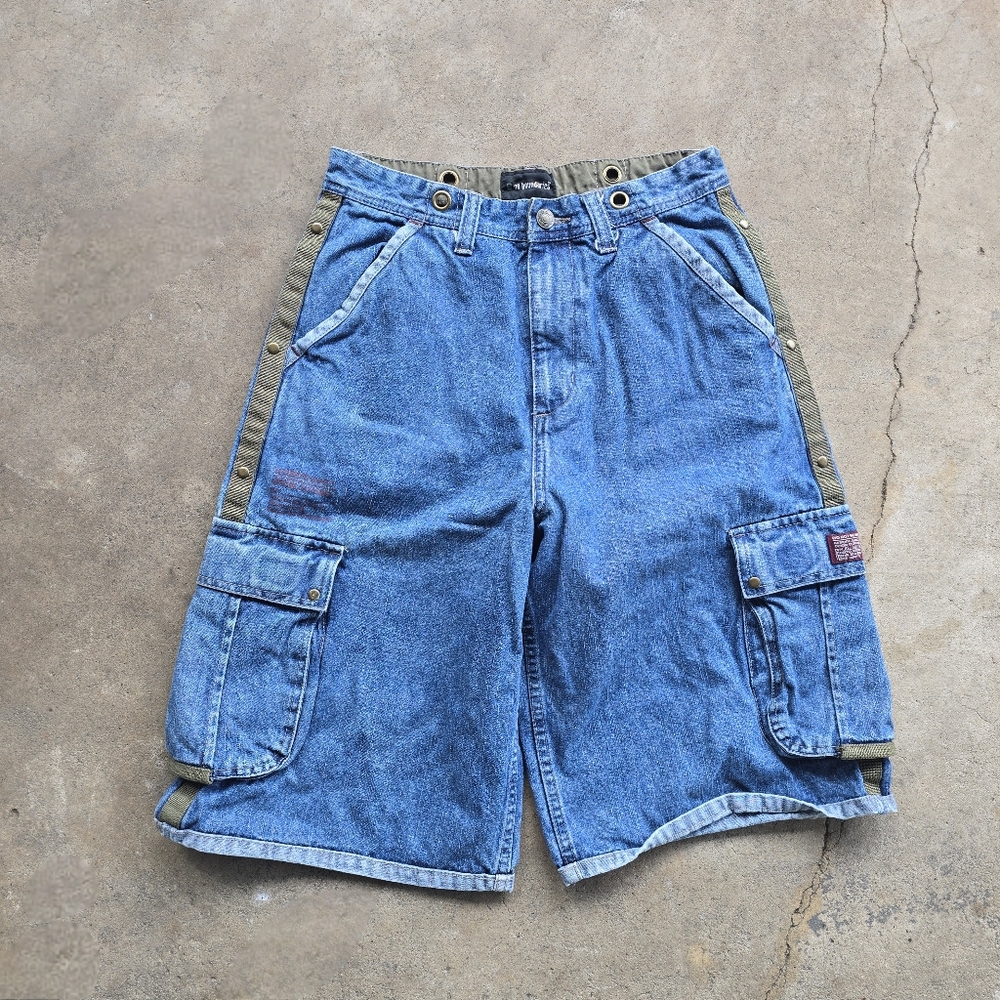Denim Cargo Shorts